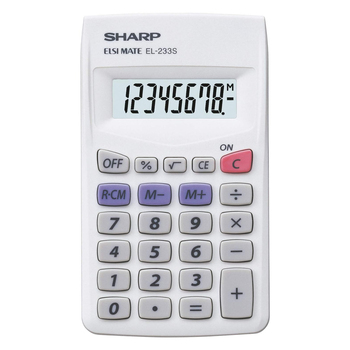 Sharp EL-233 S Taschenrechner weiß
