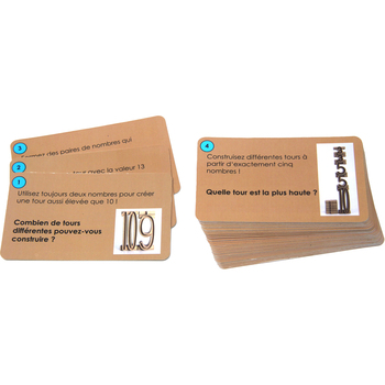 Wissner Aufgabenkarten Stapelzahlen, französisch
